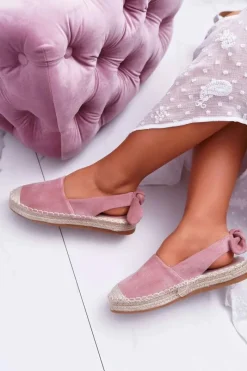 Różowe Espadryle Damskie Tenisówki Moriente Damskie Czarne Espadryle
