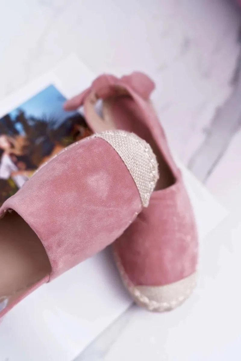 Różowe Espadryle Damskie Tenisówki Moriente Damskie Czarne Espadryle