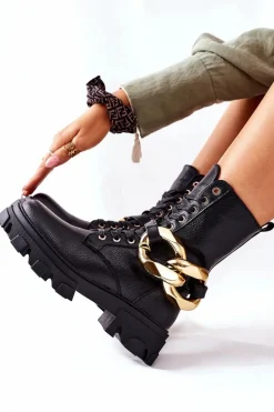 Damskie Trapery|Botki Sznurowane><noscript><img width=