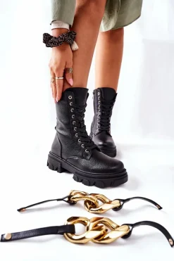 Damskie Trapery|Botki Sznurowane><noscript><img width=