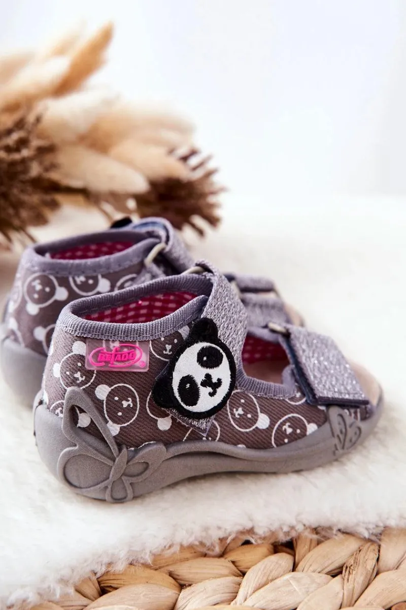 Dziewczęce|Dziewczęce>BEFADO Sandałki Na Rzep 342P031 Szare