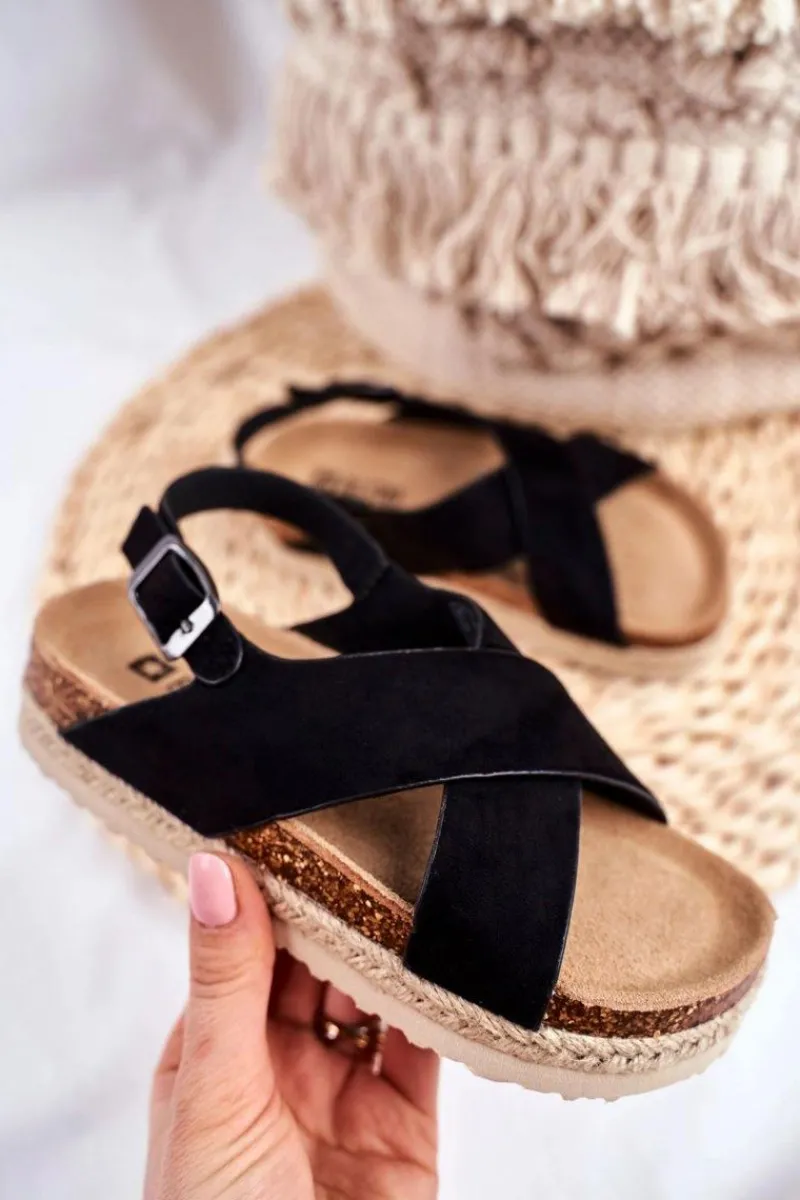 Dziewczęce|Sandały Big Star>Big Star Shoes Sandałki Dziecięce Big Star Czarne FF374168