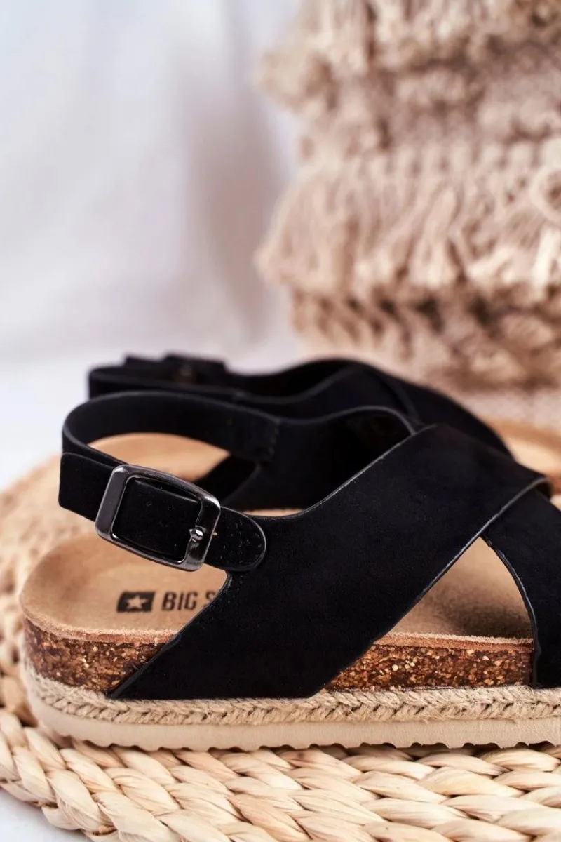 Dziewczęce|Sandały Big Star>Big Star Shoes Sandałki Dziecięce Big Star Czarne FF374168