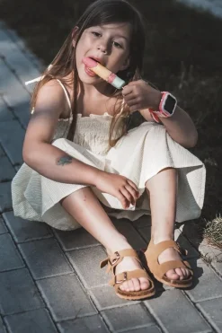 Sale Sandałki Dziecięce Na Korkowej Platformie Zapinane Na Rzep Camel Rorria Dzieci Dziewczęce