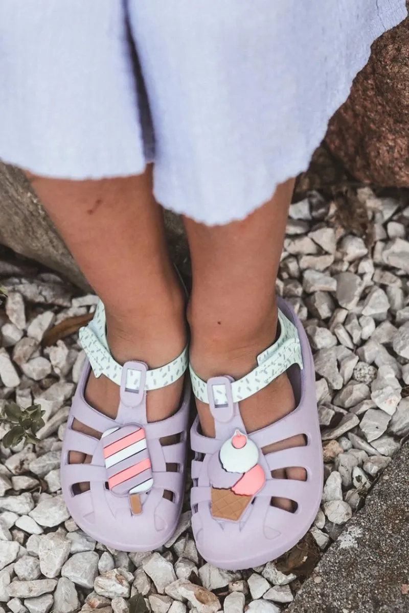 Outlet Sandałki Dziecięce Na Rzep 83486 Summer XIII Baby Fioletowe Dzieci Dziewczęce