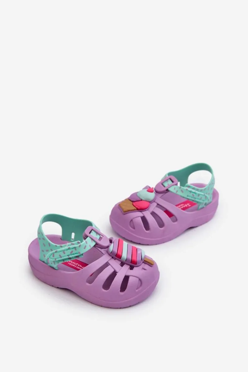 Outlet Sandałki Dziecięce Na Rzep 83486 Summer XIII Baby Fioletowe Dzieci Dziewczęce