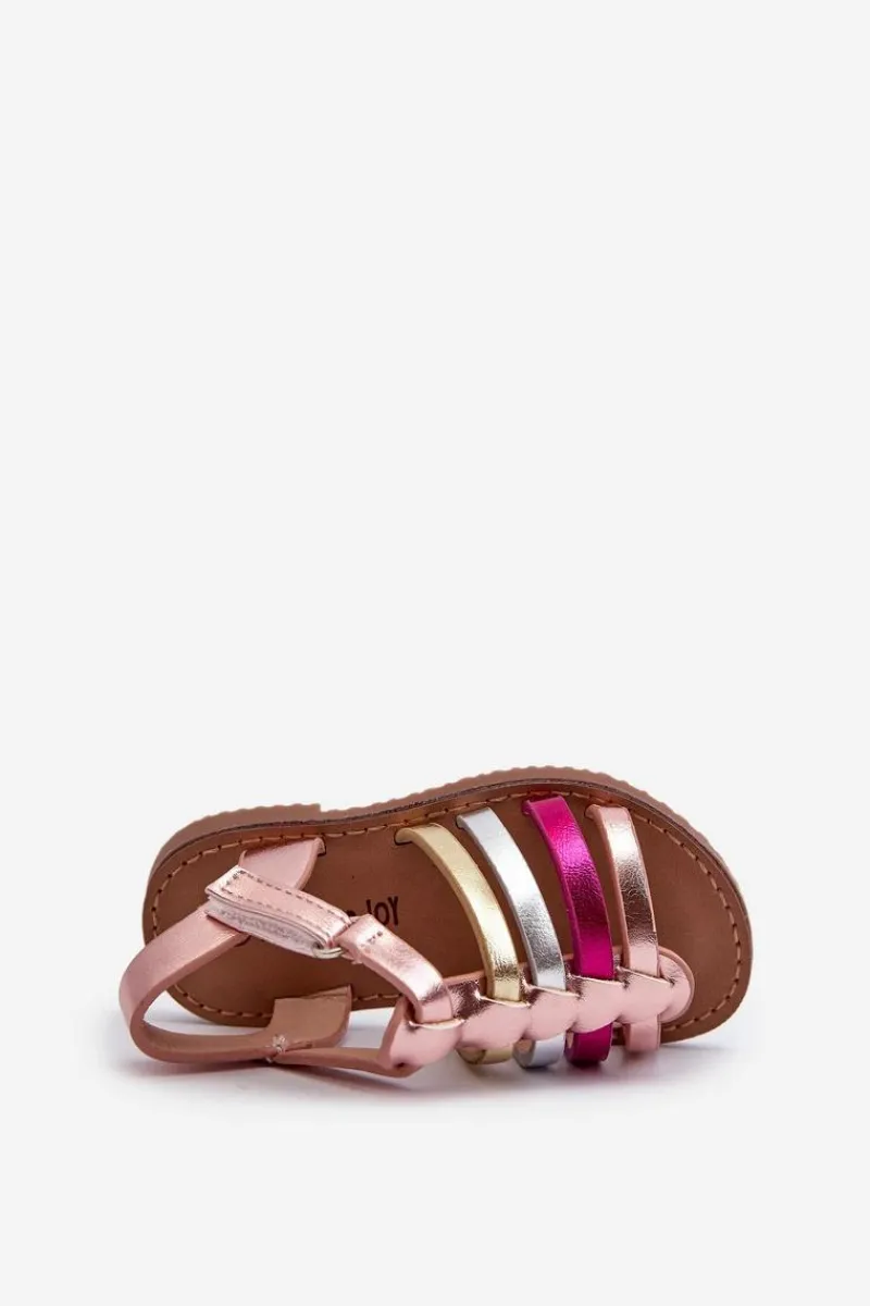 Dziewczęce>Boto Sandałki Gladiatorki Dziecięce Zapinane Na Rzep Multikolor Radovia Wielokolorowy