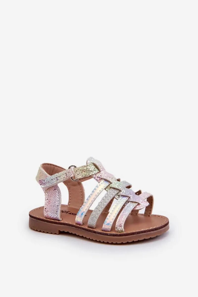 Online Boto Sandałki Gladiatorki Dziecięce Zapinane Na Rzep Multikolor Radovia Wielokolorowy