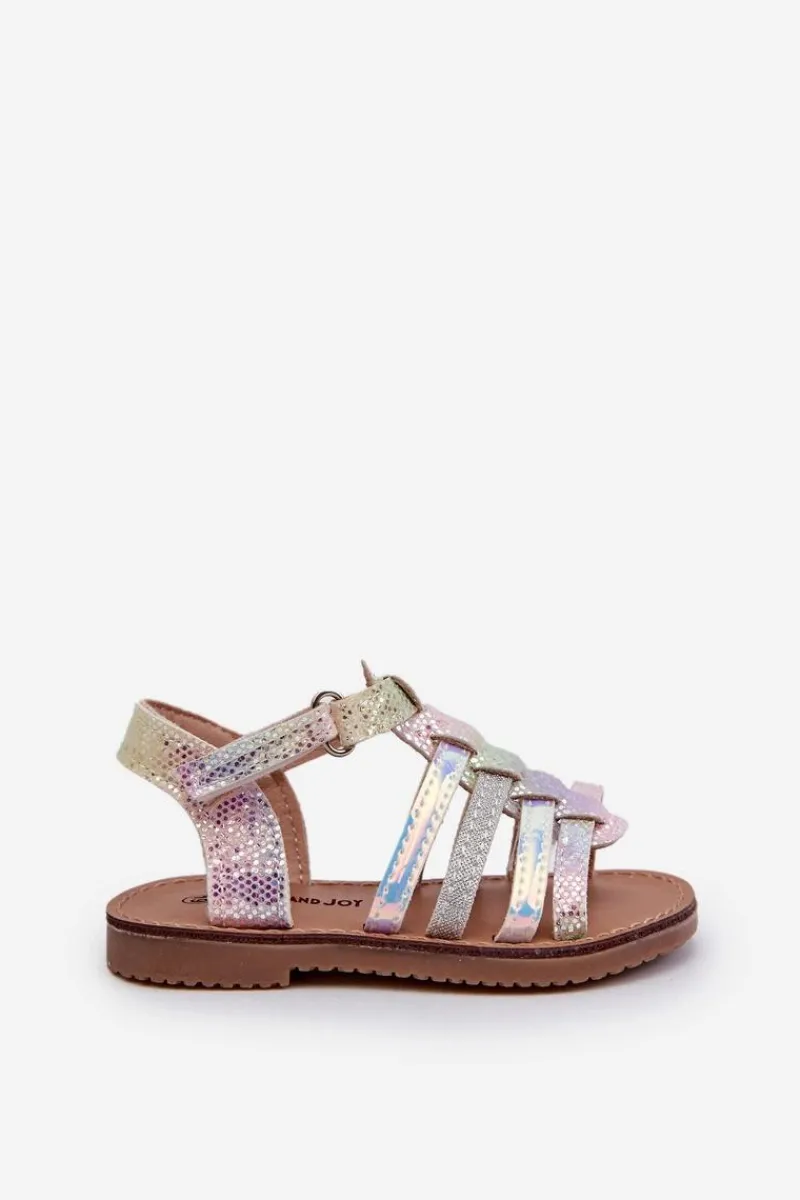 Online Boto Sandałki Gladiatorki Dziecięce Zapinane Na Rzep Multikolor Radovia Wielokolorowy