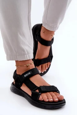 New Big Star Shoes Sandały Damskie Big Star FF274A600 Czarne Czarny