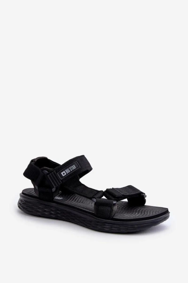 New Big Star Shoes Sandały Damskie Big Star FF274A600 Czarne Czarny