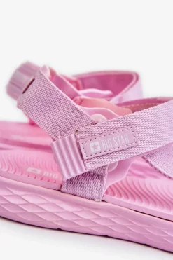 Sandały Płaskie|Sandały Big Star></noscript>Big Star Shoes Sandały Damskie Big Star LL274A100 Różowe Różowy