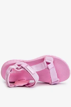 Sandały Płaskie|Sandały Big Star></noscript>Big Star Shoes Sandały Damskie Big Star LL274A100 Różowe Różowy