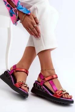 Sandały Na Koturnie|Sandały Płaskie><noscript><img width=