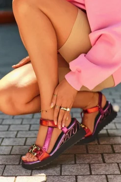 Sandały Na Koturnie|Sandały Płaskie><noscript><img width=