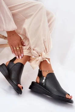 Sandały Z Cholewką|Sandały Na Koturnie><noscript><img width=