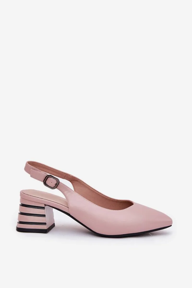 Sale Buty damskie Vinceza Sandały Damskie Na Obcasie Ze Szpiczastymi Noskami Vinceza 62217 Brudny Róż