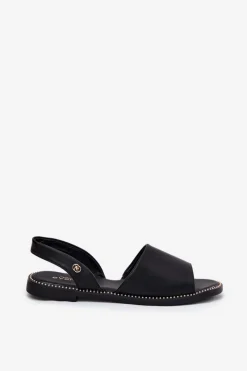 Sandały Płaskie><noscript><img width=