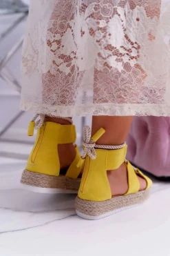 Sandały Płaskie><noscript><img width=