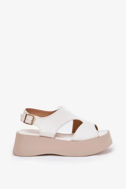 Sandały Płaskie><noscript><img width=