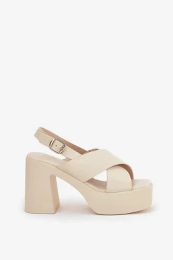 Sandały Na Słupku|Sandały Na Obcasie><noscript><img width=