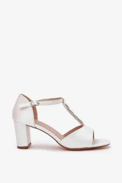 Sandały Na Słupku|Sandały Na Obcasie><noscript><img width=