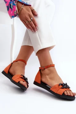 Sandały Płaskie><noscript><img width=