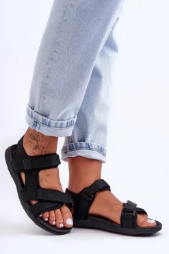 Sandały Płaskie><noscript><img width=