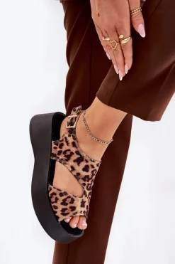 Sandały Płaskie><noscript><img width=