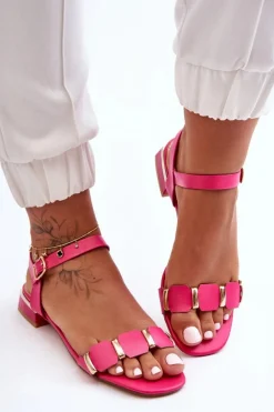 Sandały Płaskie><noscript><img width=