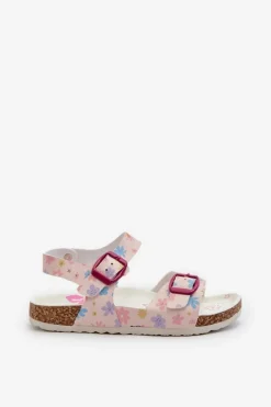 Dziewczęce>Evento Sandały Dziecięce W Kwiaty Z Klamrami Różowe Memoria Różowy
