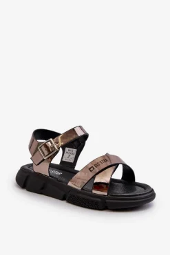 Discount Big Star Shoes Sandały Dziewczęce Big Star NN374264 Czarne Czarny