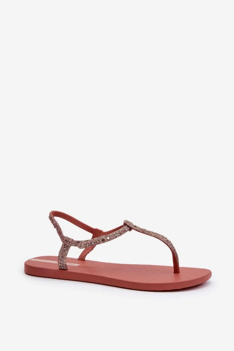 Online Ipanema Sandały Japonki Z Brokatem Damskie 26914 Class Brilha Fem Koralowe Różowy