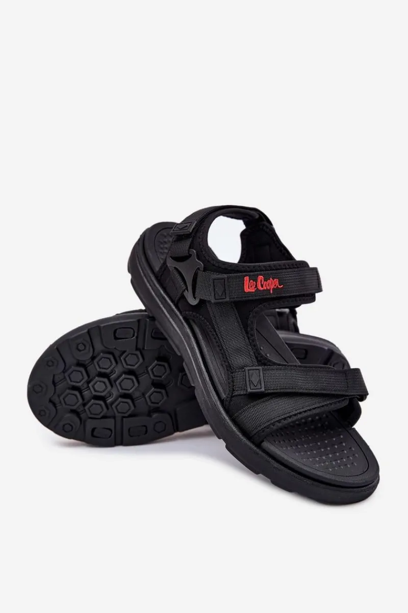 Sandały Męskie>Lee Cooper Sandały Męskie LCW-25-34-3552M Czarne