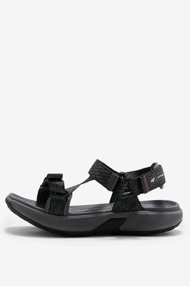 Sandały Męskie Sportowe RSS2SANM047-23S Ciemnoszare Męskie Sandały Męskie