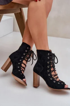 Sandały Na Słupku|Sandały Z Cholewką><noscript><img width=