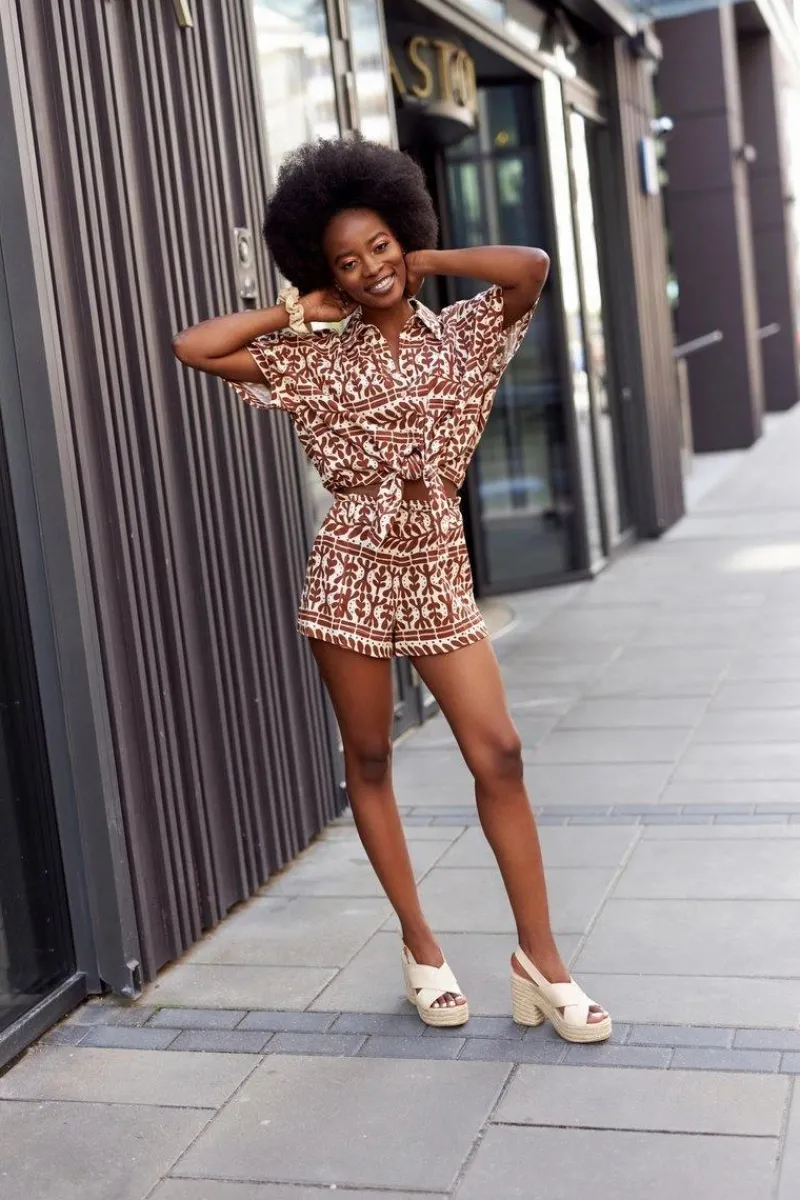 Sandały Big Star|Sandały Na Obcasie>Big Star Shoes Sandały Na Słupku Z Plecionką Big Star HH274388 Beżowe