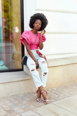 Hot Boto Sandały Na Szpilce Z Wężowym Wzorem Lu Boo Różowe