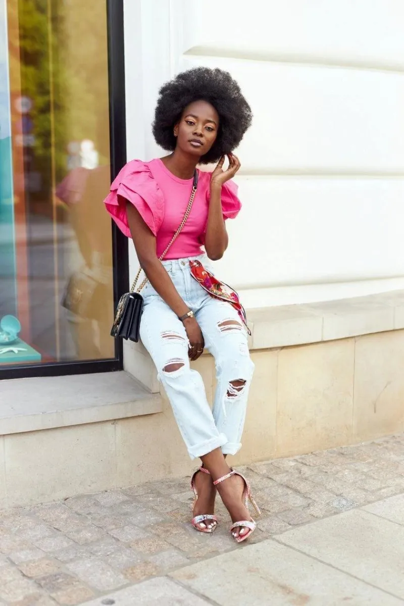 Hot Boto Sandały Na Szpilce Z Wężowym Wzorem Lu Boo Różowe