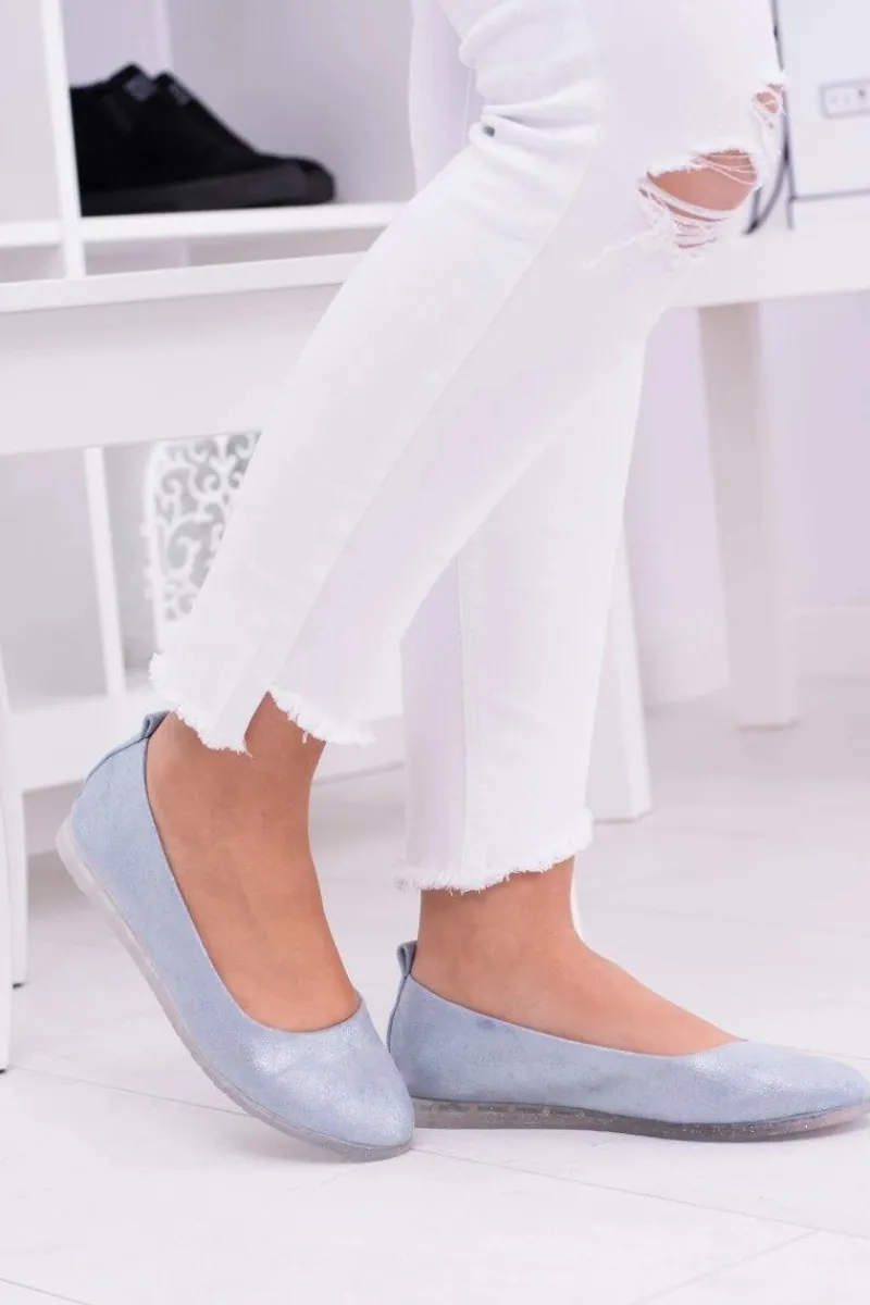 Hot Buty Sergio Leone Sergio Leone Damskie Niebieskie Balerinki Makalu