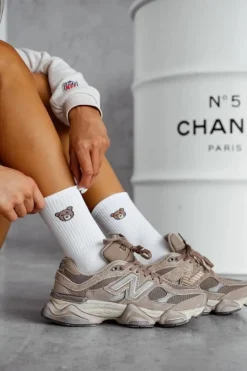 Skarpetki|Skarpetki>Milena Skarpetki Damskie Niedźwiadek Białe