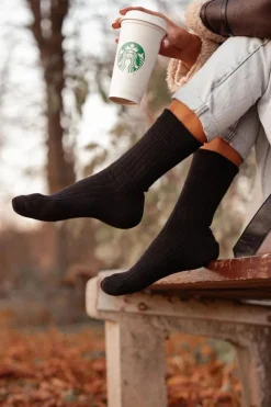 Best Milena Skarpetki Damskie Wełniane Czarne