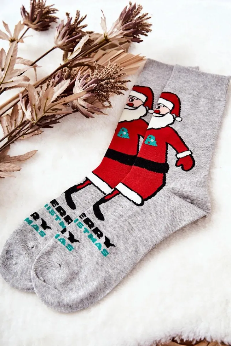 Skarpetki|Skarpetki>Aura.via Skarpetki Męskie Mikołaj Szare