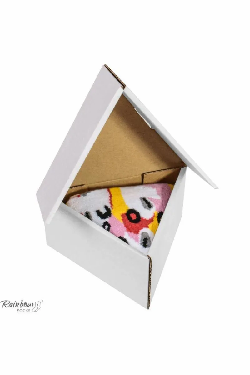 Clearance ZOOKSY/RAINBOW SOCKS Skarpetki Rainbow Socks 1 Para Pizza Capricciosa Wielokolorowy