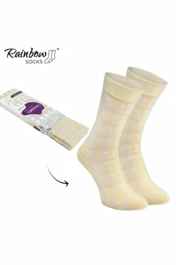 Skarpetki|Skarpetki>ZOOKSY/RAINBOW SOCKS Skarpetki Rainbow Socks Biała Czekolada 1 Para Wielokolorowy