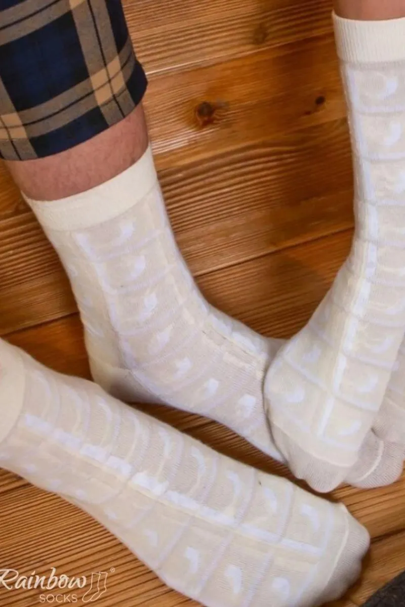 Skarpetki|Skarpetki>ZOOKSY/RAINBOW SOCKS Skarpetki Rainbow Socks Biała Czekolada 1 Para Wielokolorowy