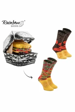 Online ZOOKSY/RAINBOW SOCKS Skarpetki Rainbow Socks Burger 2 Pary