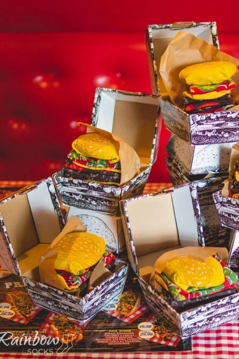 Online ZOOKSY/RAINBOW SOCKS Skarpetki Rainbow Socks Burger 2 Pary
