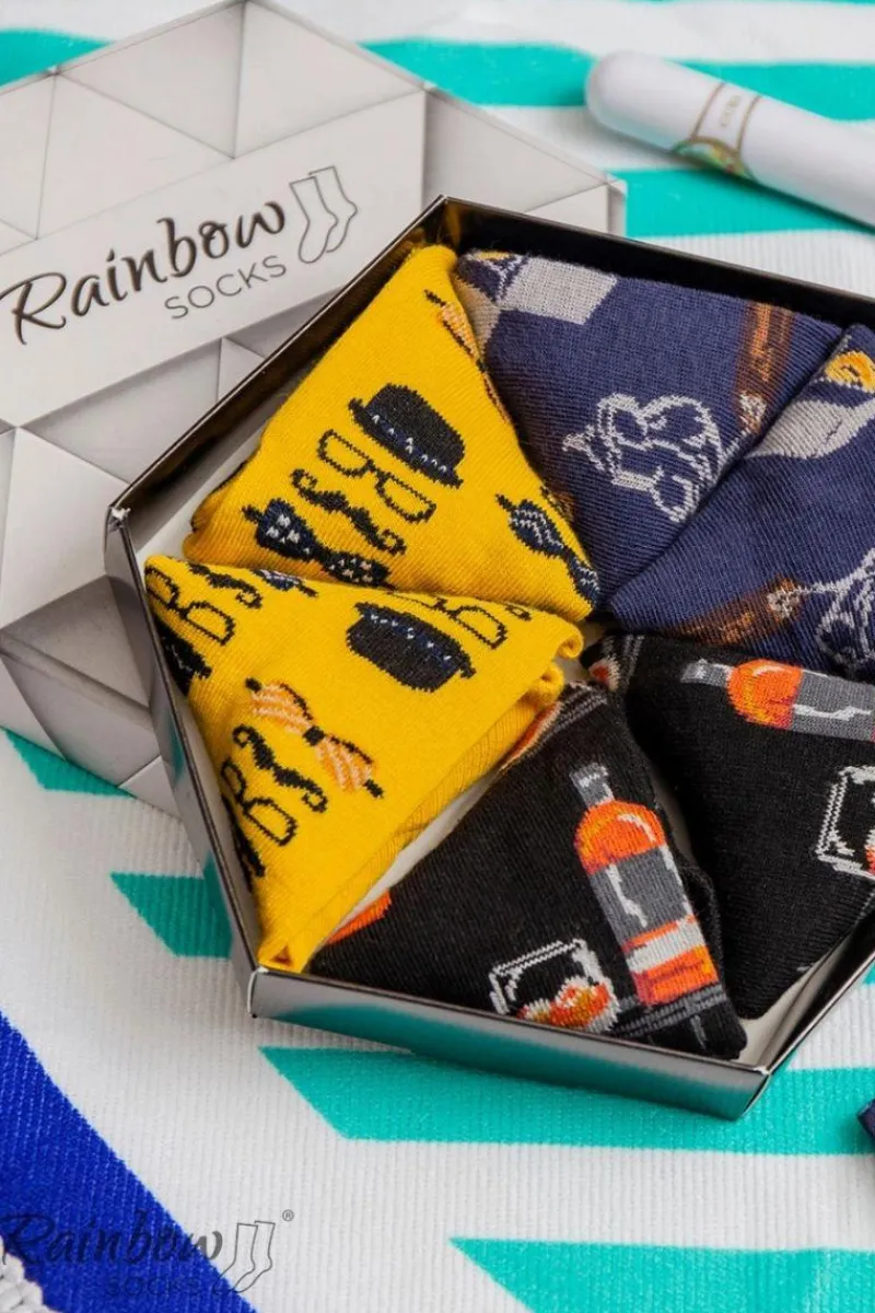 Skarpetki|Skarpetki>ZOOKSY/RAINBOW SOCKS Skarpetki Rainbow Socks Gentleman 3 Pary