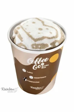 Skarpetki|Skarpetki>ZOOKSY/RAINBOW SOCKS Skarpetki Rainbow Socks Kawowe Cappuccino 1 Para Brązowy